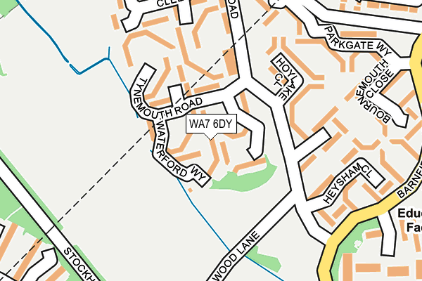 WA7 6DY map - OS OpenMap – Local (Ordnance Survey)