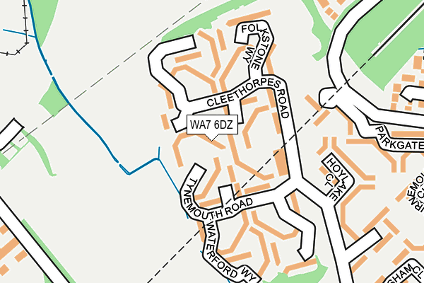 WA7 6DZ map - OS OpenMap – Local (Ordnance Survey)