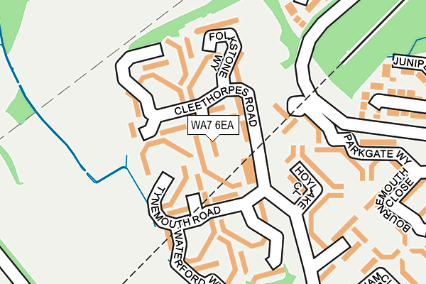 WA7 6EA map - OS OpenMap – Local (Ordnance Survey)