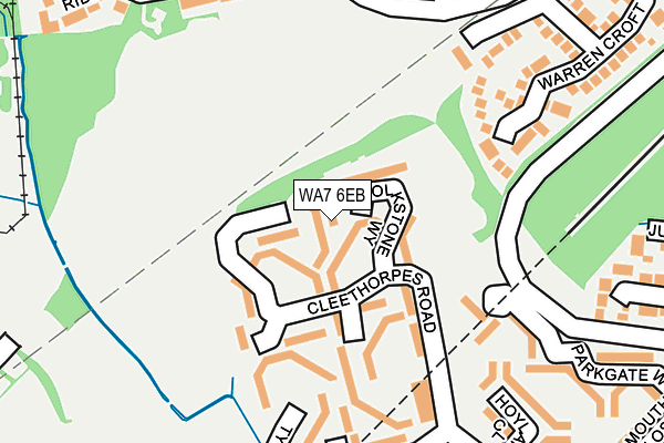 WA7 6EB map - OS OpenMap – Local (Ordnance Survey)