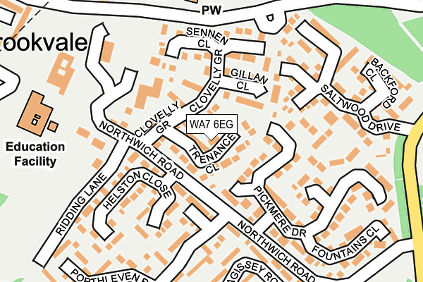 WA7 6EG map - OS OpenMap – Local (Ordnance Survey)