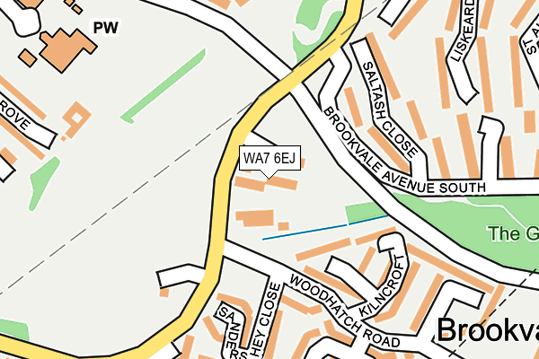 WA7 6EJ map - OS OpenMap – Local (Ordnance Survey)