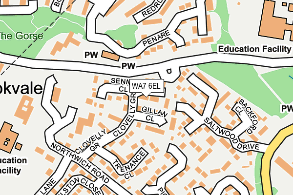 WA7 6EL map - OS OpenMap – Local (Ordnance Survey)
