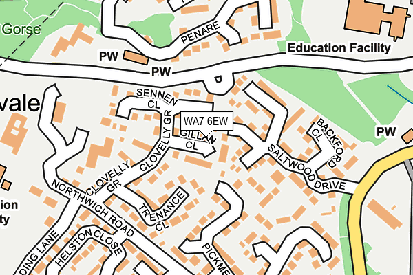 WA7 6EW map - OS OpenMap – Local (Ordnance Survey)