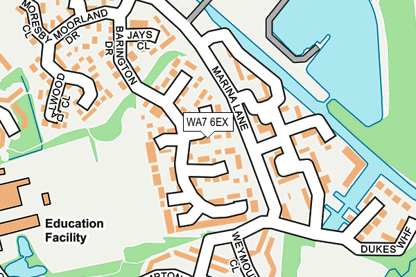 WA7 6EX map - OS OpenMap – Local (Ordnance Survey)