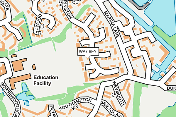 WA7 6EY map - OS OpenMap – Local (Ordnance Survey)