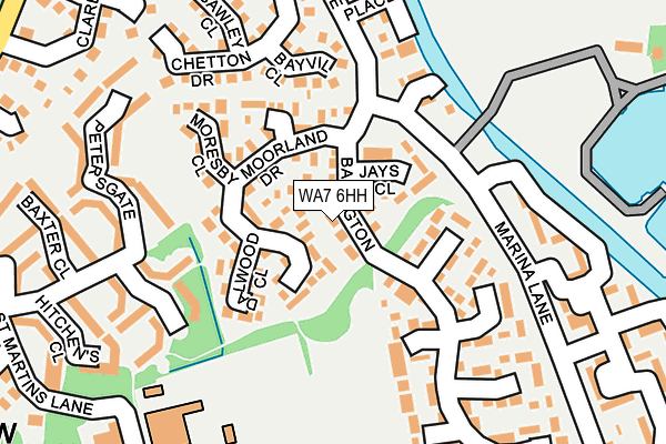 WA7 6HH map - OS OpenMap – Local (Ordnance Survey)