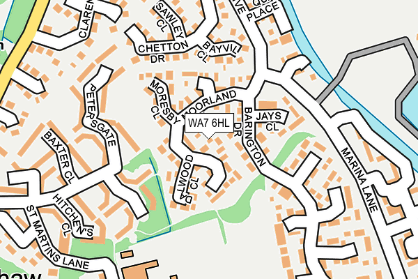WA7 6HL map - OS OpenMap – Local (Ordnance Survey)