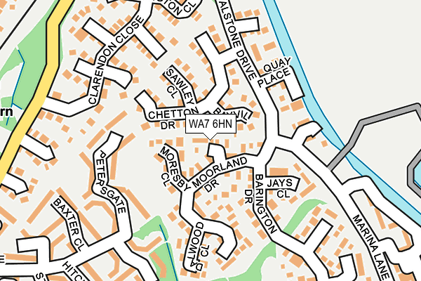 WA7 6HN map - OS OpenMap – Local (Ordnance Survey)