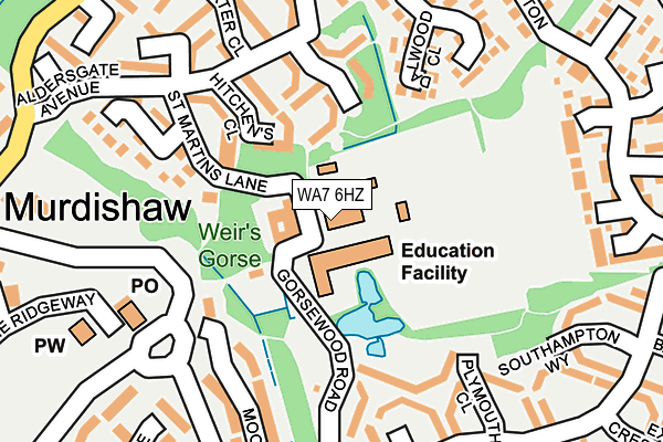 WA7 6HZ map - OS OpenMap – Local (Ordnance Survey)