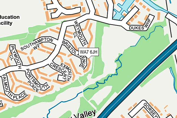 WA7 6JH map - OS OpenMap – Local (Ordnance Survey)