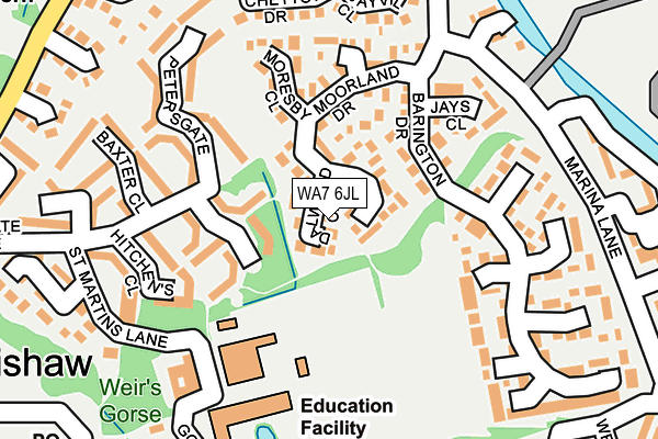WA7 6JL map - OS OpenMap – Local (Ordnance Survey)