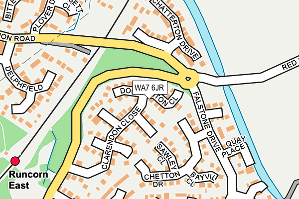 WA7 6JR map - OS OpenMap – Local (Ordnance Survey)