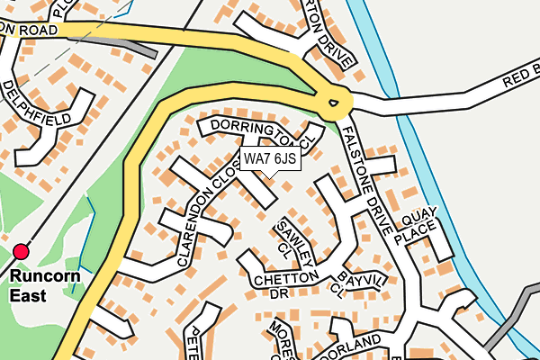 WA7 6JS map - OS OpenMap – Local (Ordnance Survey)