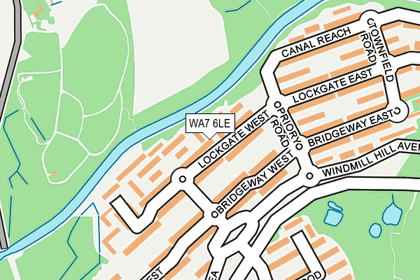 WA7 6LE map - OS OpenMap – Local (Ordnance Survey)