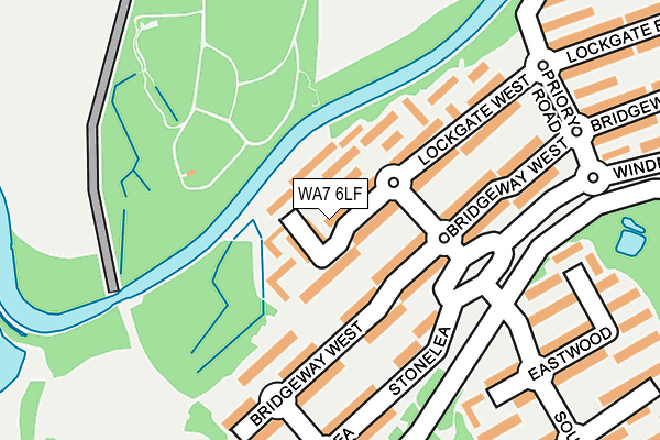 WA7 6LF map - OS OpenMap – Local (Ordnance Survey)