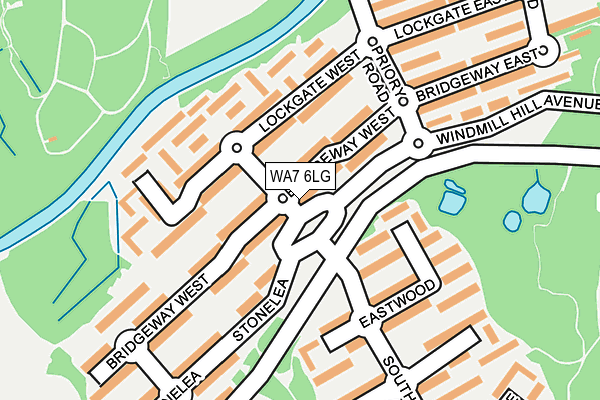 WA7 6LG map - OS OpenMap – Local (Ordnance Survey)