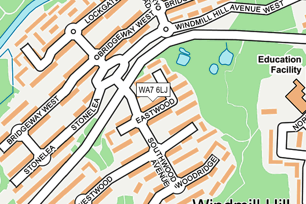 WA7 6LJ map - OS OpenMap – Local (Ordnance Survey)
