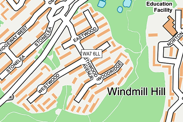WA7 6LL map - OS OpenMap – Local (Ordnance Survey)