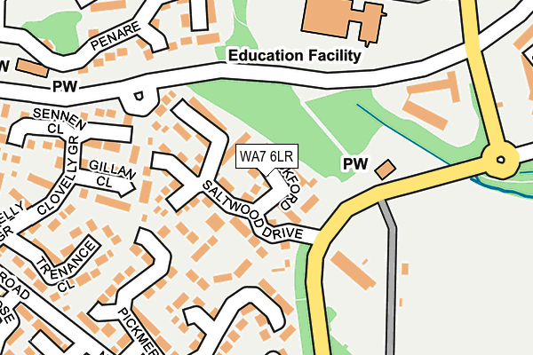 WA7 6LR map - OS OpenMap – Local (Ordnance Survey)