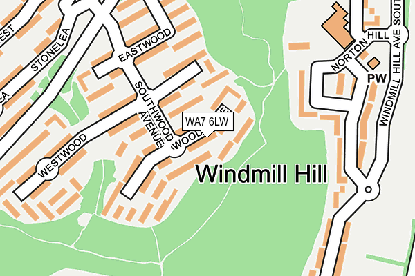 WA7 6LW map - OS OpenMap – Local (Ordnance Survey)