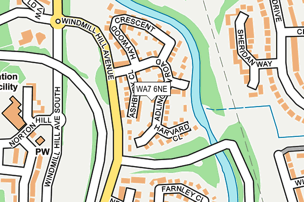 WA7 6NE map - OS OpenMap – Local (Ordnance Survey)