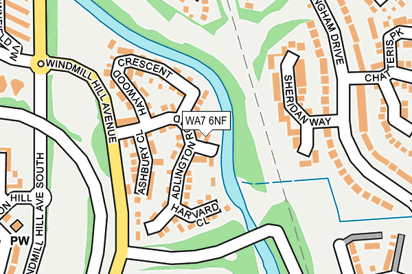WA7 6NF map - OS OpenMap – Local (Ordnance Survey)