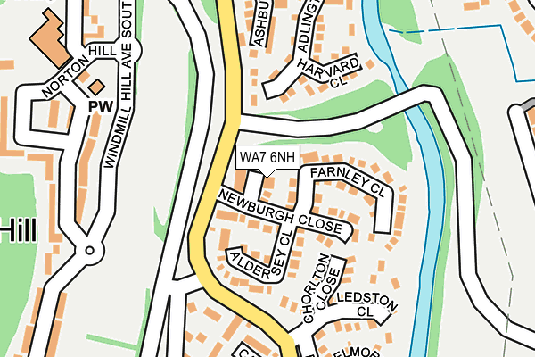 WA7 6NH map - OS OpenMap – Local (Ordnance Survey)