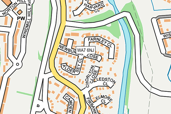 WA7 6NJ map - OS OpenMap – Local (Ordnance Survey)