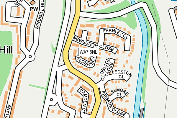 WA7 6NL map - OS OpenMap – Local (Ordnance Survey)