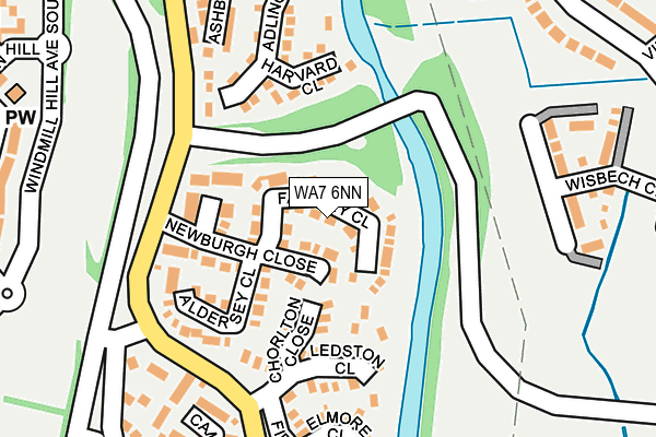WA7 6NN map - OS OpenMap – Local (Ordnance Survey)