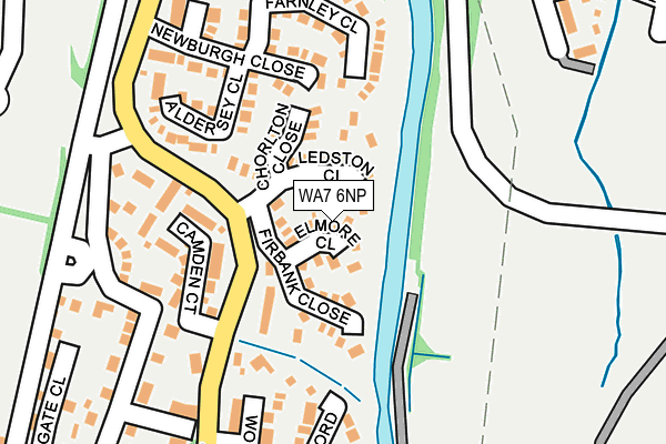 WA7 6NP map - OS OpenMap – Local (Ordnance Survey)