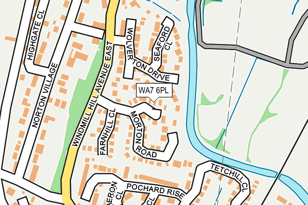 WA7 6PL map - OS OpenMap – Local (Ordnance Survey)