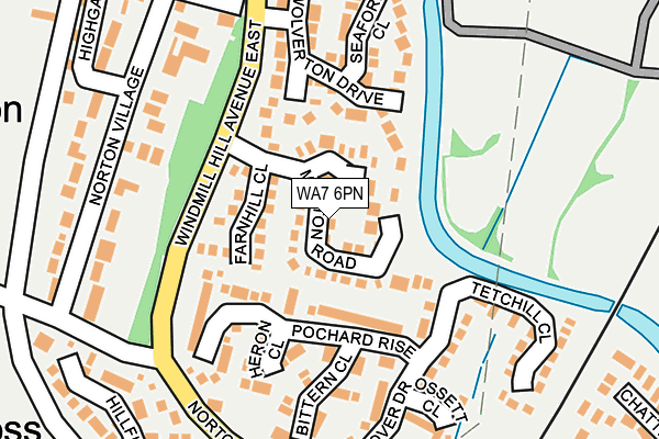 WA7 6PN map - OS OpenMap – Local (Ordnance Survey)