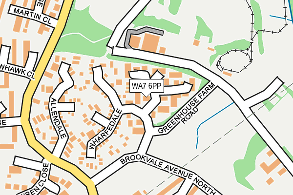 WA7 6PP map - OS OpenMap – Local (Ordnance Survey)