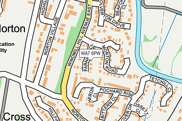 WA7 6PW map - OS OpenMap – Local (Ordnance Survey)