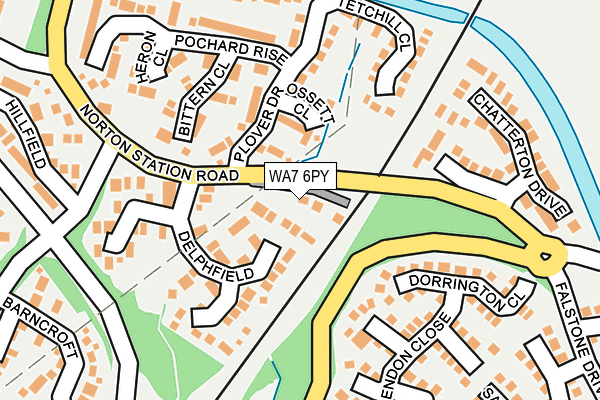 WA7 6PY map - OS OpenMap – Local (Ordnance Survey)