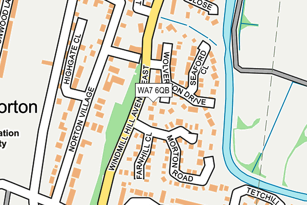 WA7 6QB map - OS OpenMap – Local (Ordnance Survey)