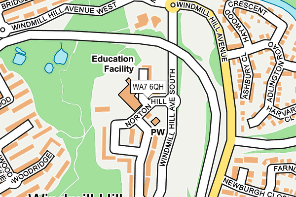 WA7 6QH map - OS OpenMap – Local (Ordnance Survey)