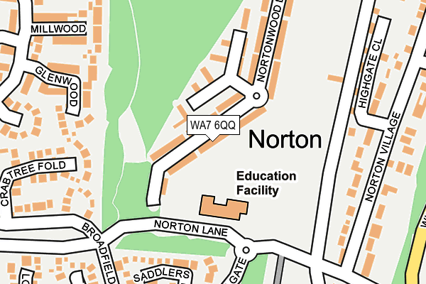 WA7 6QQ map - OS OpenMap – Local (Ordnance Survey)