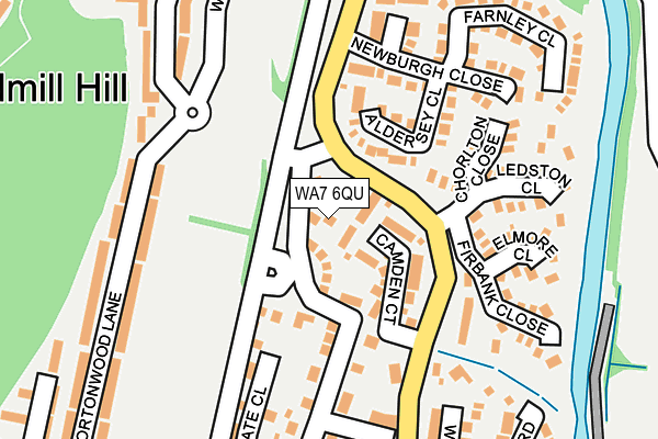 WA7 6QU map - OS OpenMap – Local (Ordnance Survey)