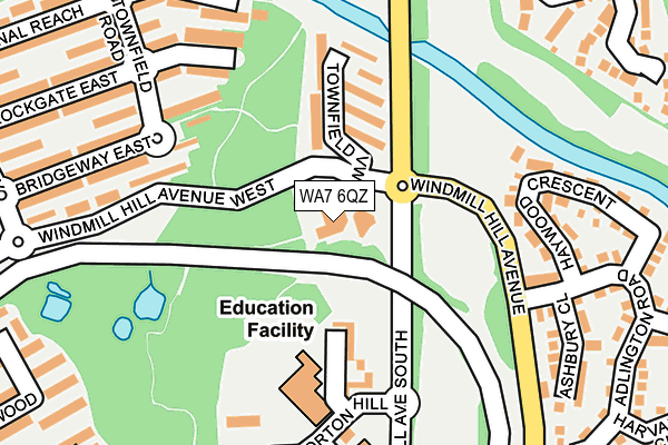 WA7 6QZ map - OS OpenMap – Local (Ordnance Survey)