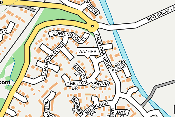 WA7 6RB map - OS OpenMap – Local (Ordnance Survey)