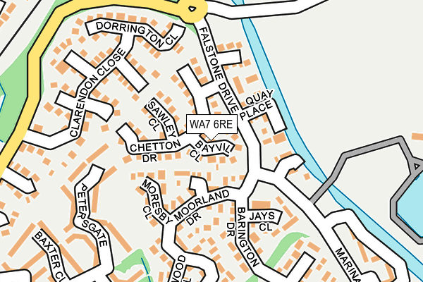 WA7 6RE map - OS OpenMap – Local (Ordnance Survey)