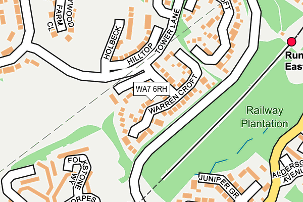 WA7 6RH map - OS OpenMap – Local (Ordnance Survey)