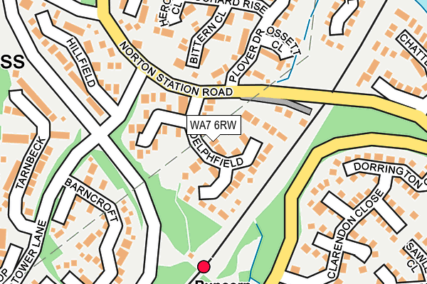 WA7 6RW map - OS OpenMap – Local (Ordnance Survey)