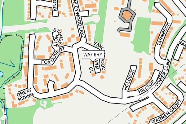 WA7 6RY map - OS OpenMap – Local (Ordnance Survey)