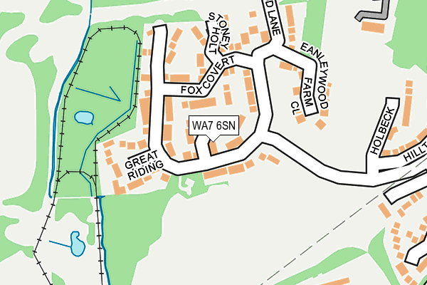 WA7 6SN map - OS OpenMap – Local (Ordnance Survey)