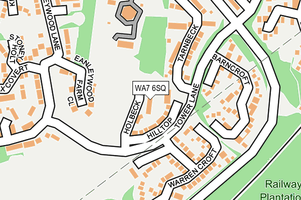WA7 6SQ map - OS OpenMap – Local (Ordnance Survey)