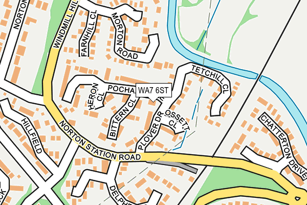 WA7 6ST map - OS OpenMap – Local (Ordnance Survey)